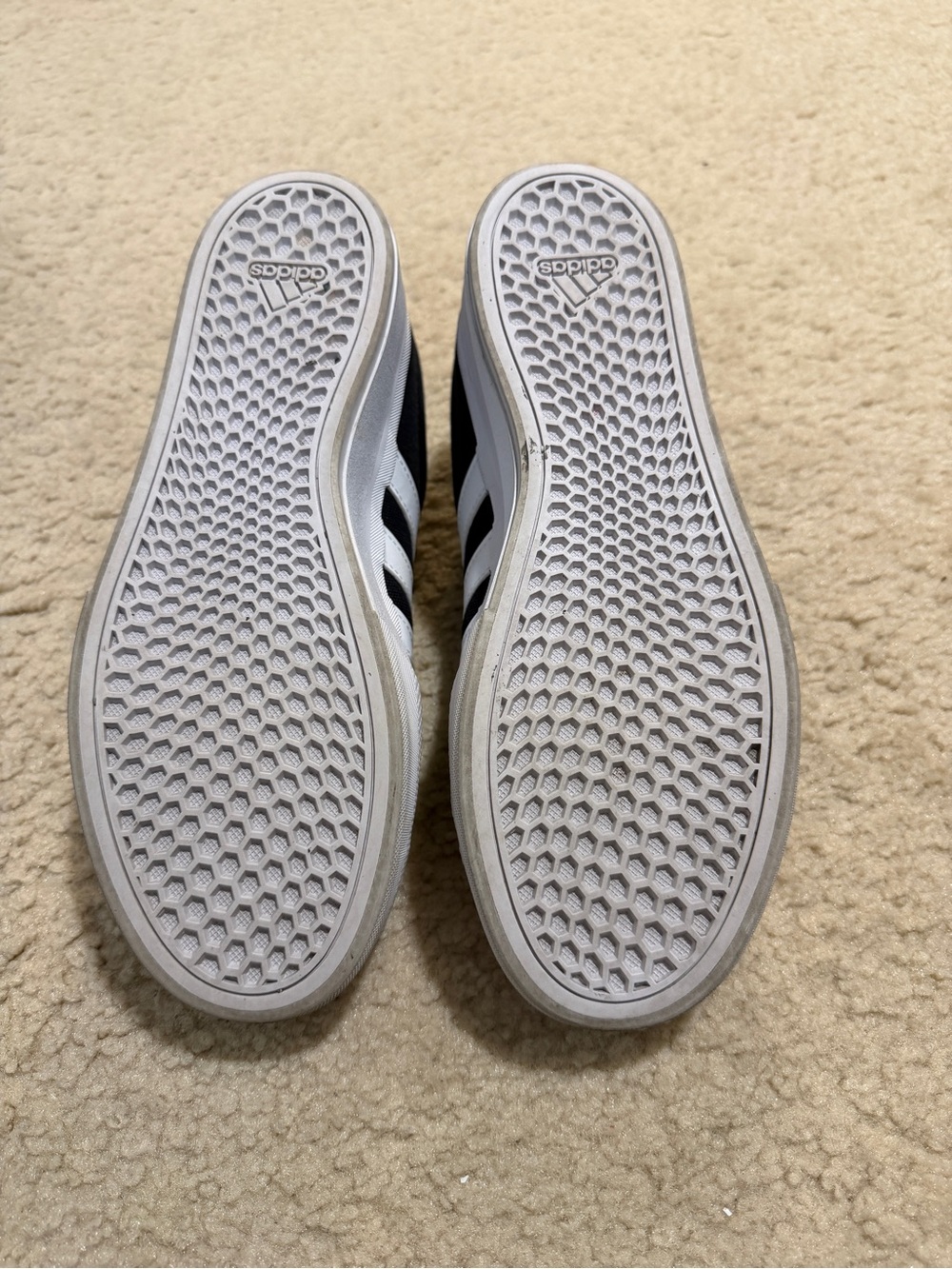 adidas Black and White Low-Top Canvas Sneakers - Picture 5 of 5